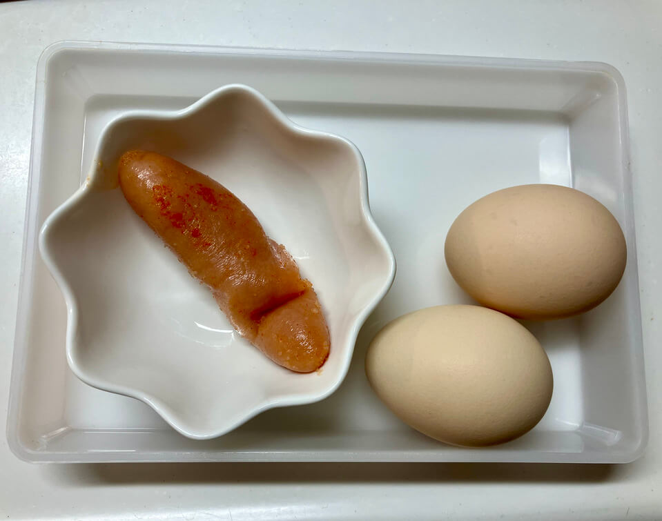 ふわふわの明太卵焼き　明石焼き風